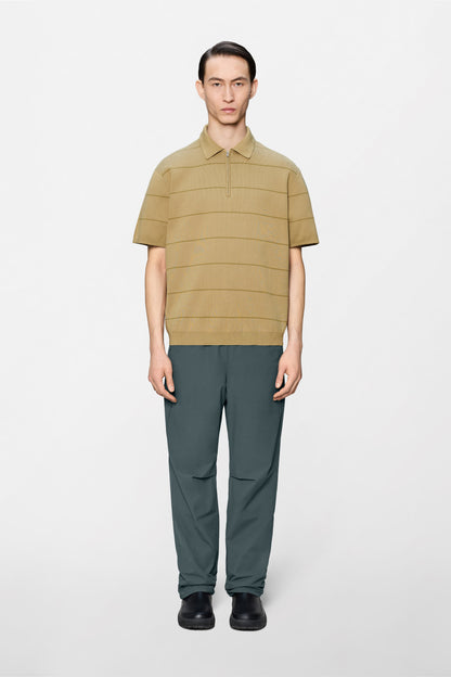 Striped Knit Polo
