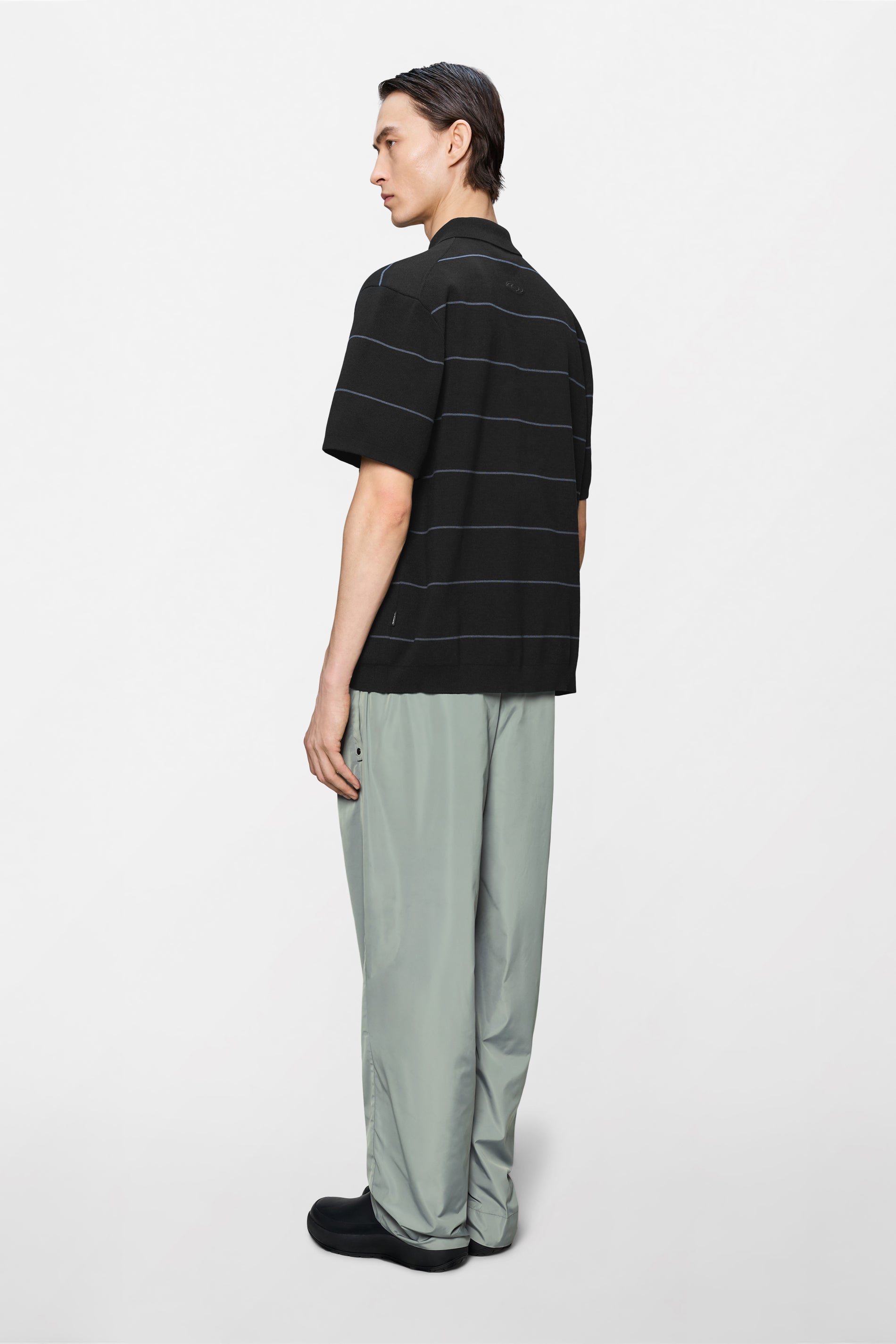 Striped Knit Polo