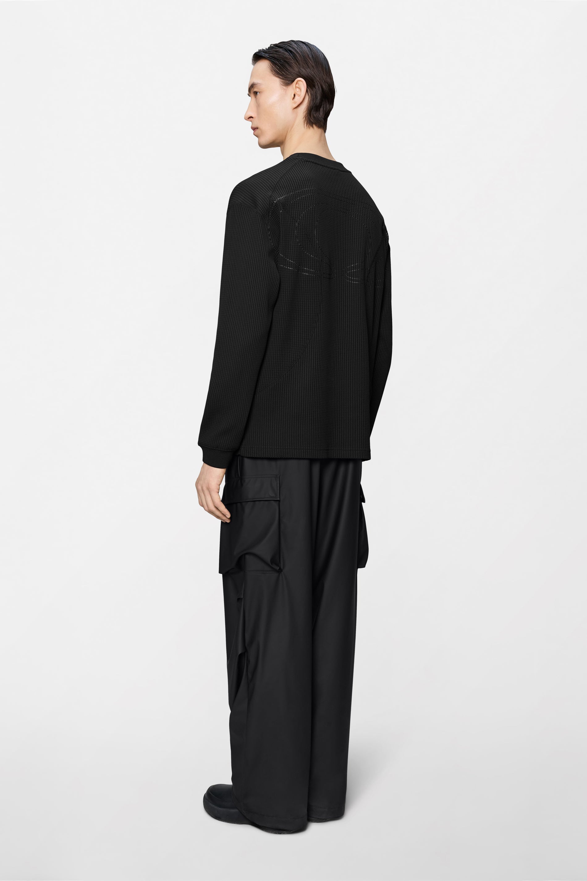 Waffle Long Sleeve T-shirt Splash