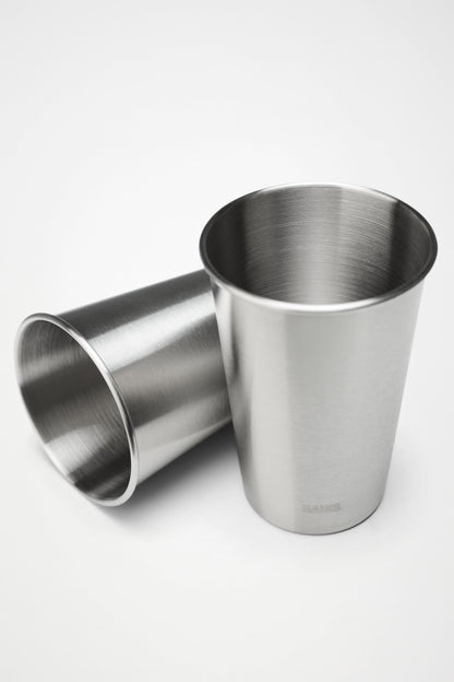 Stainless Steel 2-Pack Cups 500ml