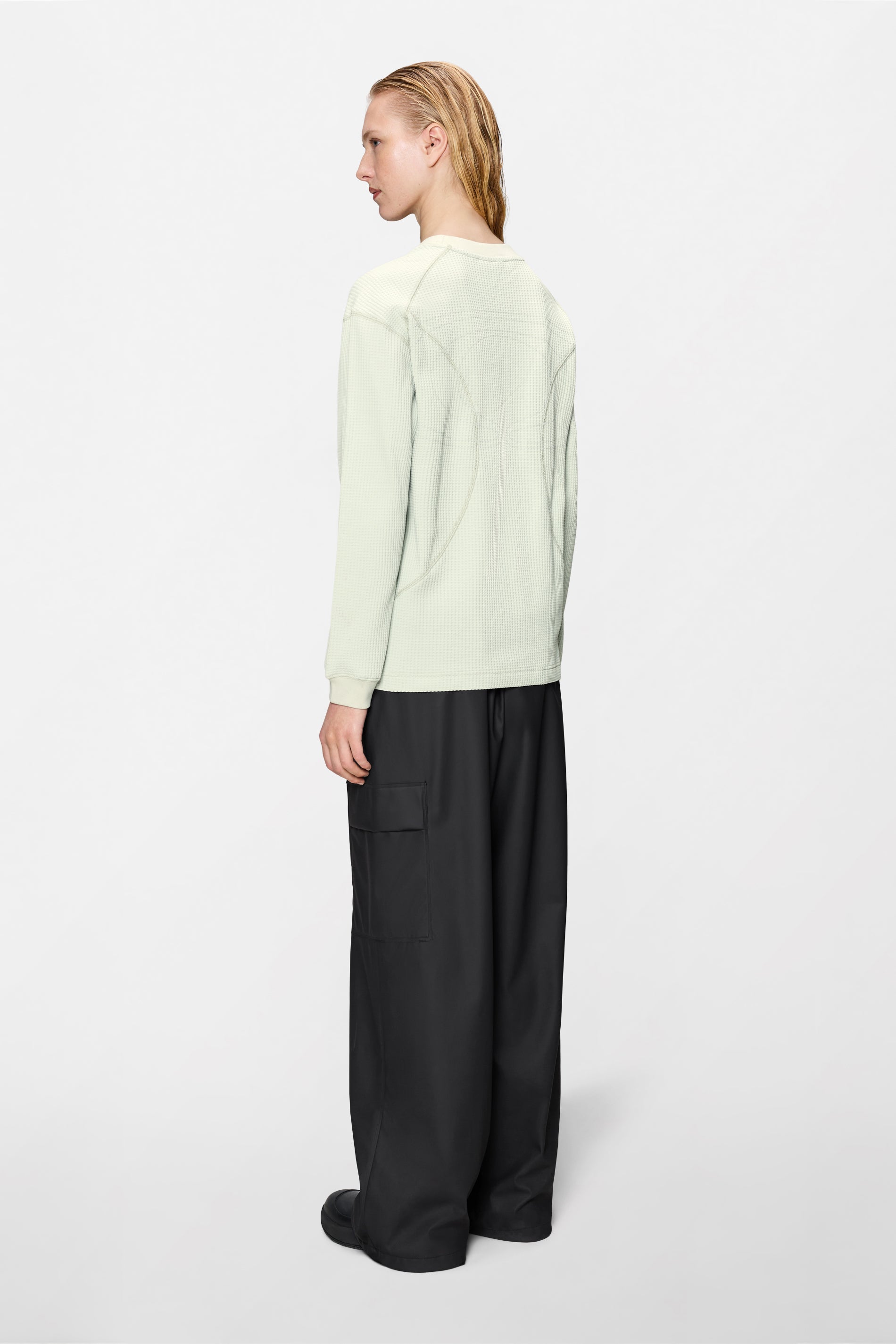 Waffle Long Sleeve T-shirt Splash