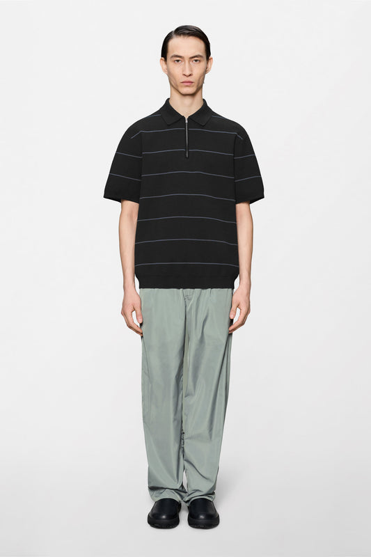 Striped Knit Polo
