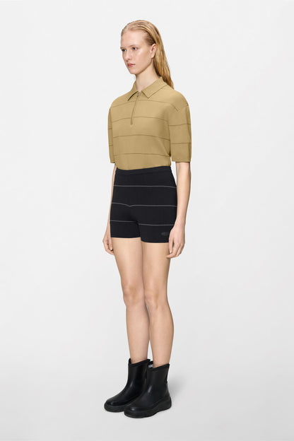 Striped Knit W Shorts