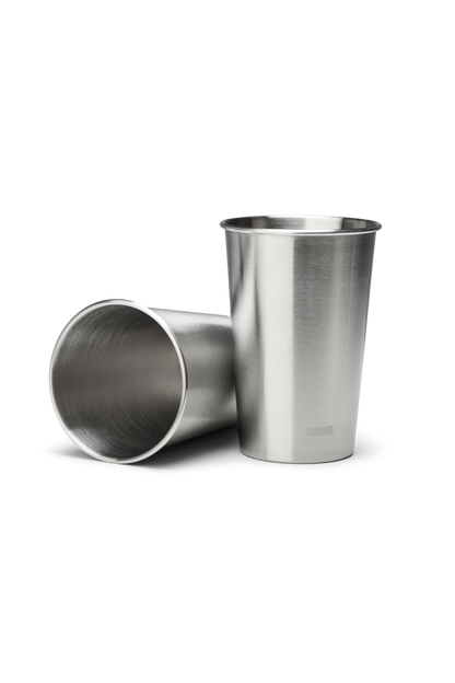 Stainless Steel 2-Pack Cups 500ml