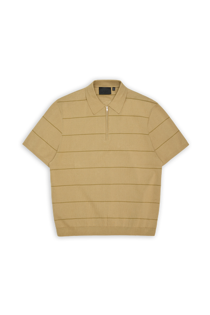 Striped Knit Polo