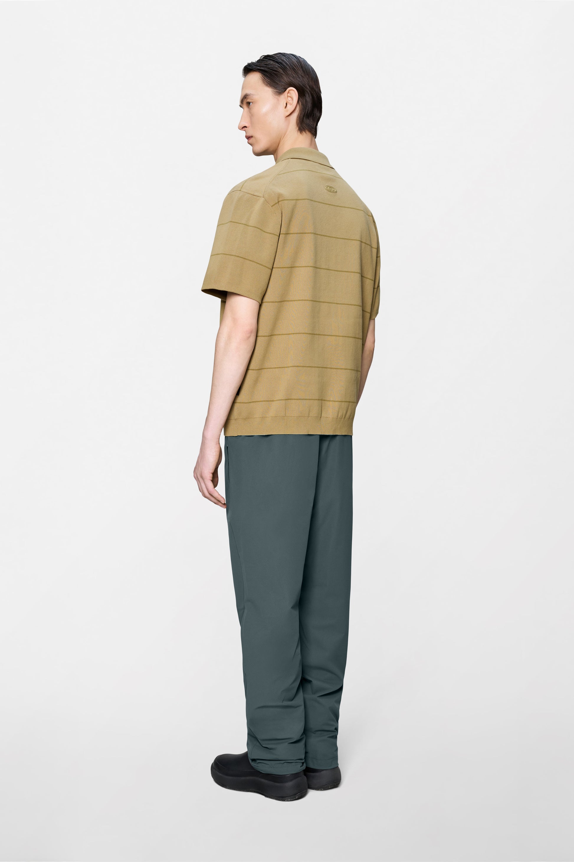 Striped Knit Polo