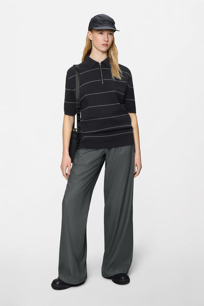 Striped Knit Polo